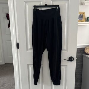 Athleta Black High-Waisted Joggers